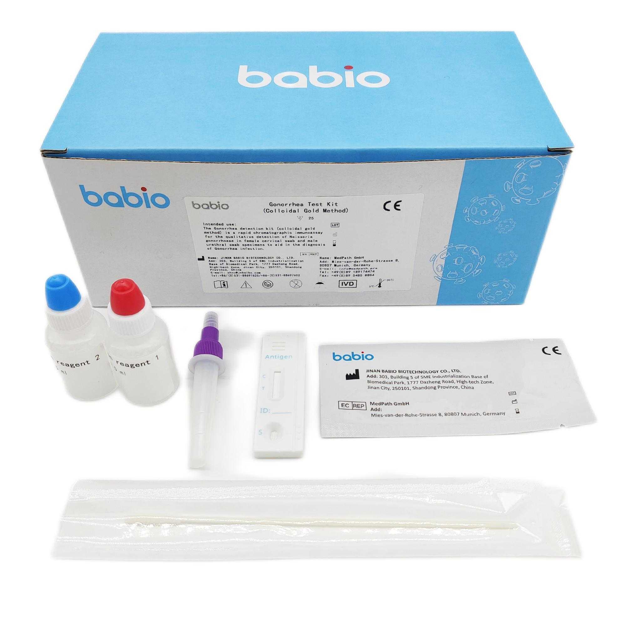 Kit de prueba de gonorrea (método de oro coloidal)