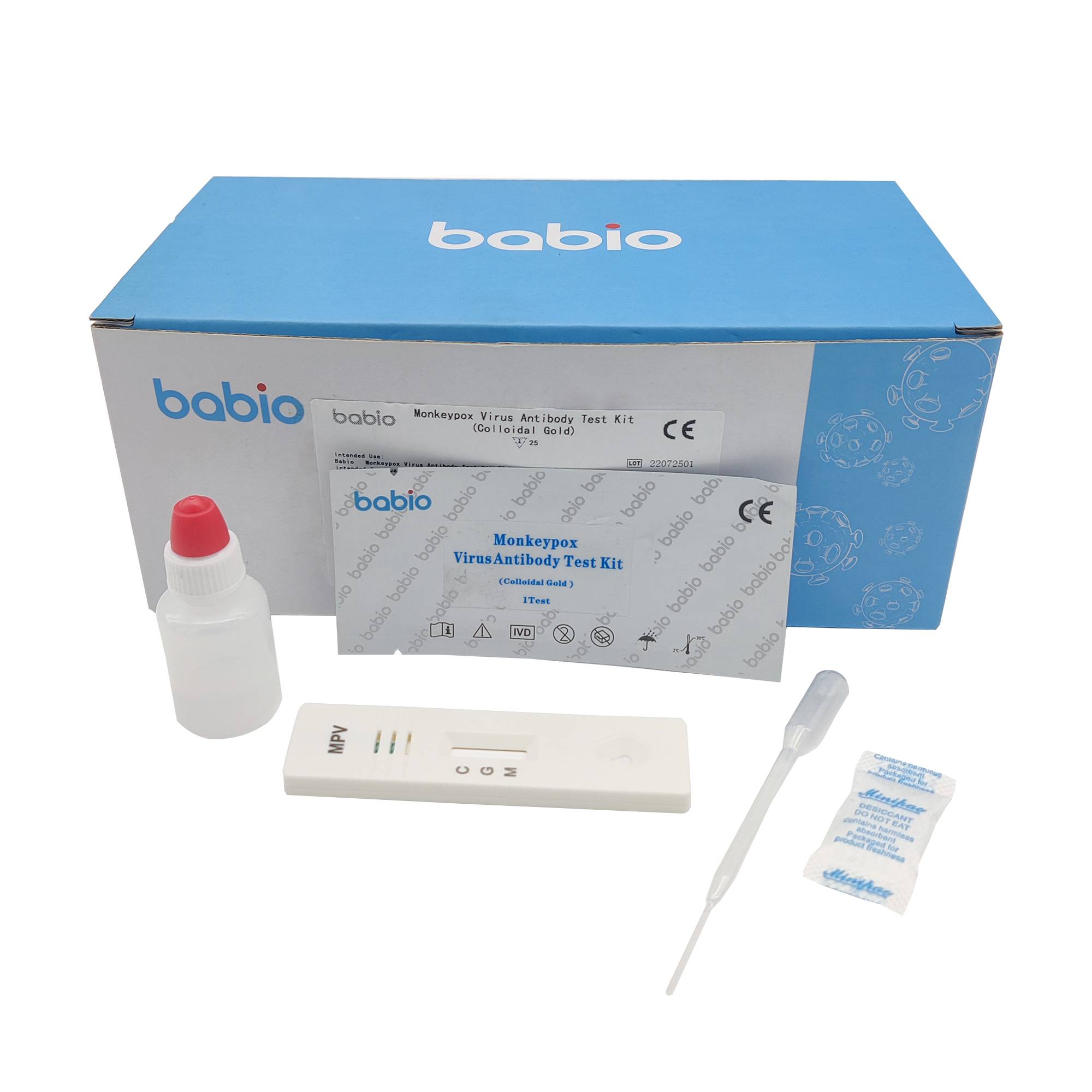 Kit de prueba de anticuerpos contra el virus de la viruela del simio (oro coloidal)