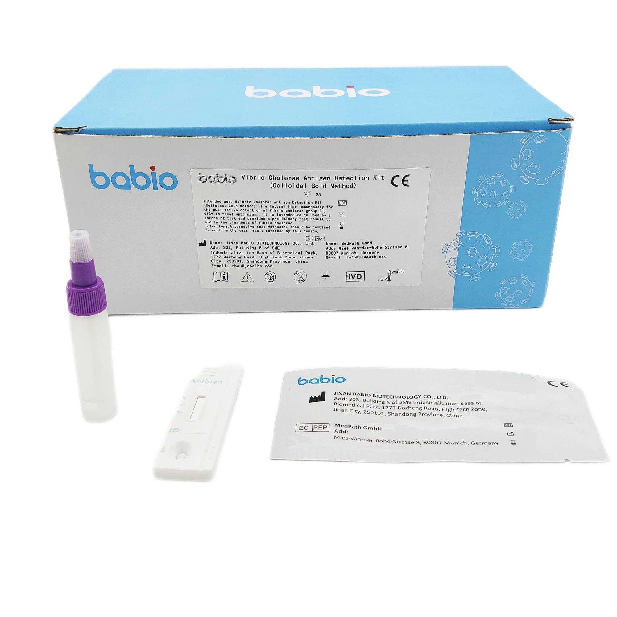 Kit de detección de antígeno de Vibrio Cholerae (método de oro coloidal)